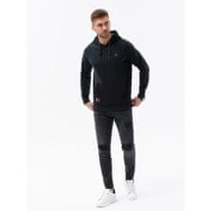 OMBRE Pánska mikina HOODIE V1 OM čierna MDN121466 M