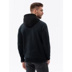 OMBRE Pánska mikina HOODIE V1 OM čierna MDN121466 M