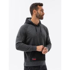 OMBRE Pánska mikina HOODIE V2 OM grafitová MDN121473 XL