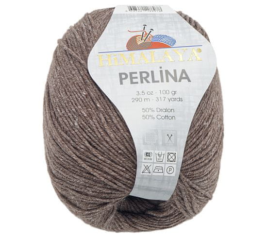 Himalaya Priadza PERLINA - 100g / 290 m - hnedá