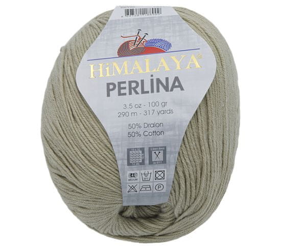 Himalaya Priadza PERLINA - 100g / 290 m - béžová, šedá