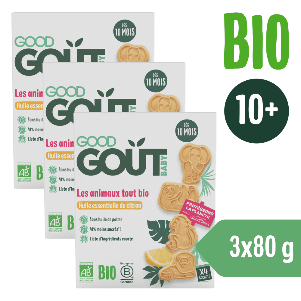 Good Gout BIO Citrónové zvieratka 3x (80 g) 