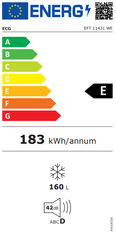 ECG mraznička EFT 11431 WE