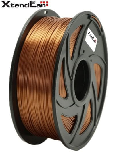 XtendLan PLA filament 1,75mm tehlovo hnedý 1kg