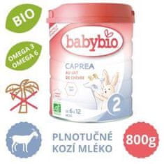 Babybio CAPREA 2 plnotučné kozie dojčenské bio mlieko 800 g