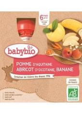 Babybio Kapsička jablko marhuľa banán 4x 90 g