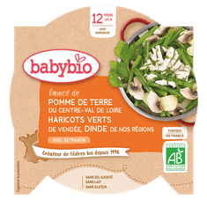 Babybio Menu zemiaky a fazuľky s morčacími plátkami 230 g