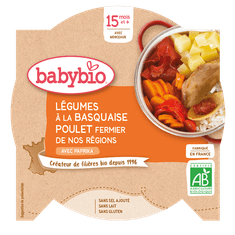 Babybio Menu zelenina s kuracím mäsom a ryžou 260 g