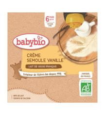 Babybio Vrecko krém vanilka krupička 4x 85 g