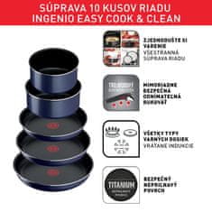 Tefal sada riadu 10ks Ingenio Easy Cook & Clean L1579102