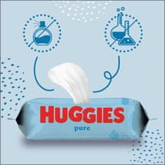 Huggies HUGGIES Single Pure Obrúsky vlhčené 56 ks