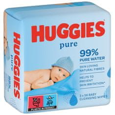 Huggies HUGGIES Pure Triplo Obrúsky vlhčené 56x3 ks