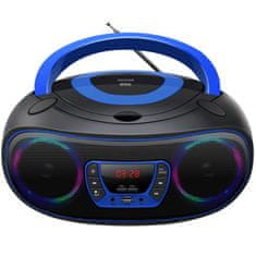 Denver TCL-212BT BLUE Bluetooth Boombox s FM rádiom / CD / USB vstupom