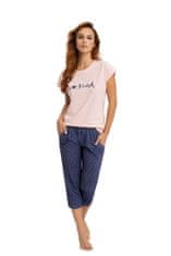 Amiatex Dámske pyžamo 626 pink + Nadkolienky Gatta Calzino Strech, viacfarebná, XXL