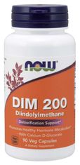 NOW Foods DIM 200 Diindolylmethane, 90 rastlinných kapsúl