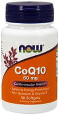 NOW Foods CoQ10, so selénom a vitamínom E, 50 mg, softgelových kapsúl