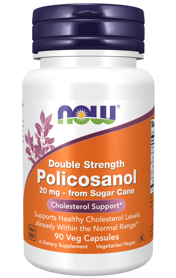 NOW Foods Policosanol 20 mg, 90 rastlinných kapsúl