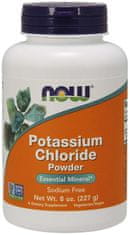 NOW Foods Potassium Chloride Powder (draslík ako chlorid draselný prášok), 227g