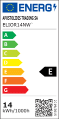 Diolamp LED Filament žiarovka číra A67 14W/230V/E27/4000K/1780Lm/360°