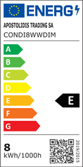 Diolamp LED Filament žiarovka číra ST64 8W/230V/E27/2700K/980Lm/360°/Dim