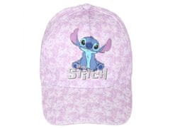 Disney STITCH Disney Dievčenská čiapka, fialová čiapka 54 cm