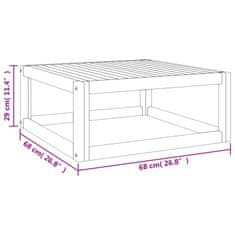 Vidaxl Konferenčný stolík 68x68x29 cm akáciový masív