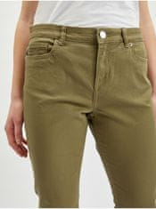 Orsay Khaki dámské zkrácené džíny 36