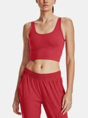 Under Armour Tielko Meridian Fitted Crop Tank-RED S