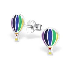 JesiDesign Detské strieborné náušnice napichovacie - Lietajúce balóny