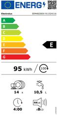 Electrolux vstavaná umývačka riadu EEM48200IX + záruka 10 rokov na motor