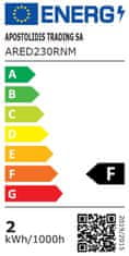 ACA Lightning SMD LED bodovka ARED 2W/230V/3000K/155Lm/IP44/100°, matný nikel