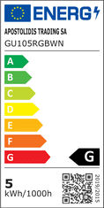 Diolamp SMD LED Reflektor PAR16 4W/230V/GU10/RGB+3000K/300Lm/75°/Dim/diaľkový ovládač