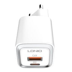 LDNIO LDNIO A2318C USB, USB-C 20W sieťová nabíjačka + Lightning kábel