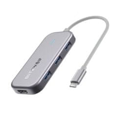 Blitzwolf Adaptér 7w1 Blitzwolf BW-TH5 Hub USB-C do 3xUSB 3.0, HDMI, USB-C PD, SD, microSD