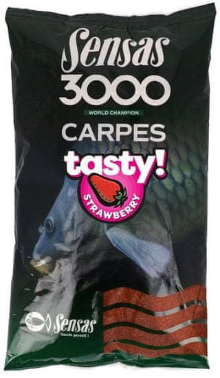 Sensas Kŕmna zmes 3000 Carp Tasty Strawberry 1kg