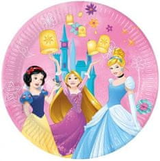 Procos Papierové taniere Disney Princezné 23cm 8ks