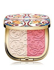 Dolce & Gabbana Rozjasňujúci púder Solar Glow (Illuminating Powder Duo) 10 g (Odtieň 01 Sweet Pink)