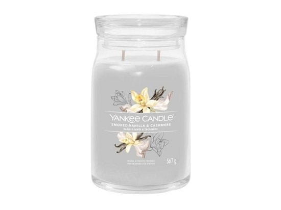 YANKEE CANDLE Smoked Vanilla &amp; Cashmere svíčka 567g / 5 knotů (Signature velký)