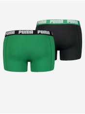 Puma Sada dvoch pánskych boxerok v čiernej a zelené farbe Puma M