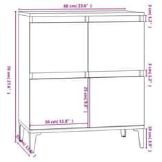 Petromila vidaXL Komoda sivý dub sonoma 60x35x70 cm spracované drevo