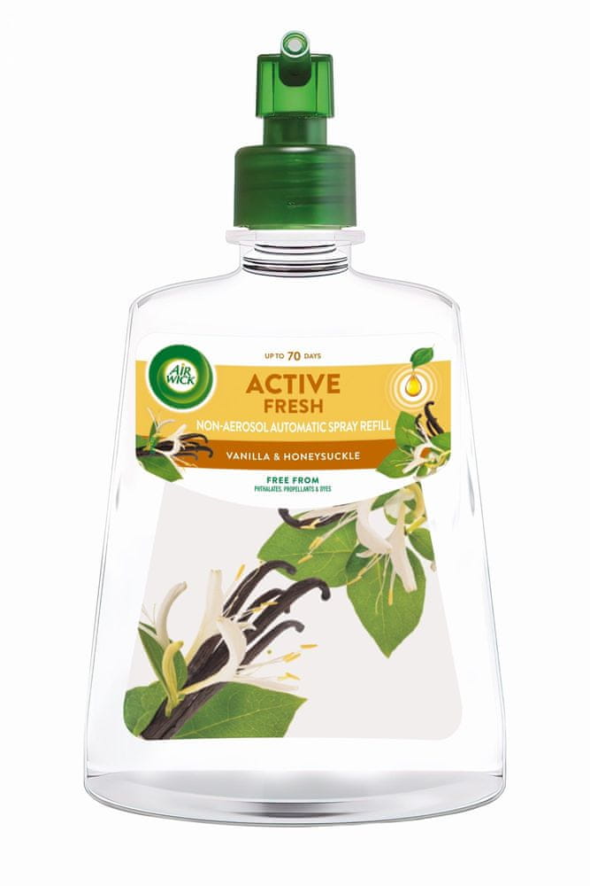 Air wick Active Fresh náplň na vodnej báze do automatického difuzéra - Vanilka & Zimolez 228 ml