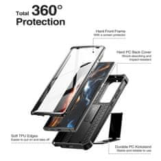 Tech-protect Kevlar kryt na Samsung Galaxy S23 Ultra, čierny