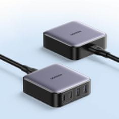 Ugreen CD327 GaN sieťová nabíjačka 2x USB / 2x USB-C 65W, šedá