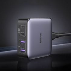 Ugreen CD327 GaN sieťová nabíjačka 2x USB / 2x USB-C 65W, šedá