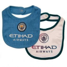 FOREVER COLLECTIBLES Detský bavlnený podbradník 2ks MANCHESTER CITY Bibs SQ