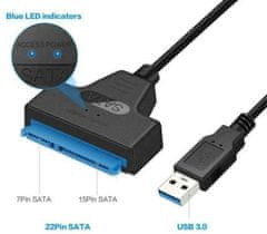 HADEX Kábel SATA 3.0 (7+15p) - USB3.0