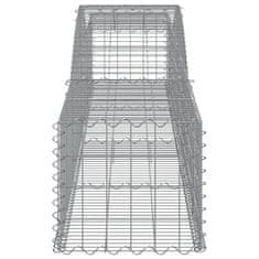 Vidaxl Oblúkový gabionový kôš 5 ks 400x50x40/60 cm pozinkované železo