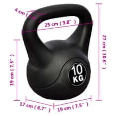 Vidaxl Činka kettlebell 10 kg