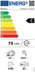 Electrolux vstavaná umývačka riadu EES48401L + záruka 10 rokov na motor