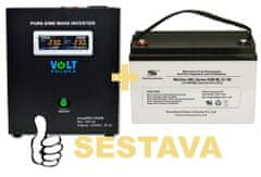 VS ELEKTRO Záložný zdroj 300W, sinusPRO-500W + AKU 100Ah